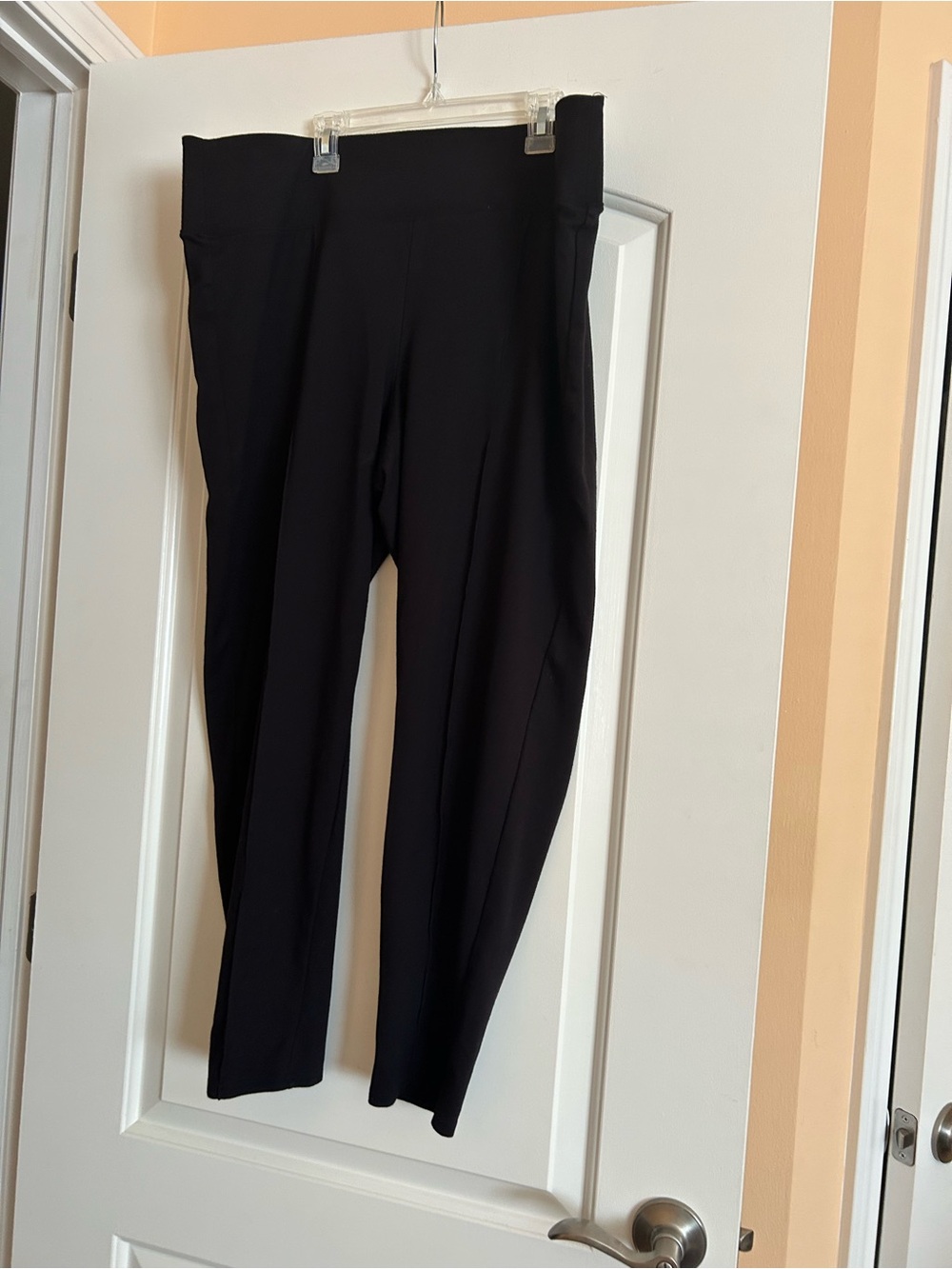 Nine West Black Ponte Slim Ankle Pants